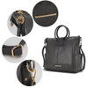 MKF Collection Zori Tote Handbag with Pouch and Wallet Vegan Leather Women by Mia k