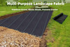 Weed Barrier Fabric 3.5oz Heavy Duty - 4ft x 300ft Landscape Fabric | Easy Install & Rugged Plastic Ground Cover Weed Barrier with UV Protection for Gardens, Landscaping Fabric