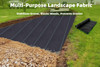 Weed Barrier Fabric 3.5oz Heavy Duty - 4ft x 300ft Landscape Fabric | Easy Install & Rugged Plastic Ground Cover Weed Barrier with UV Protection for Gardens, Landscaping Fabric