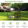 Heavy Duty Metal Flower Cart Plant Stand