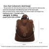 New brown shoulder bag simple hundred models women's travel backpack cross-border hot models women's bags