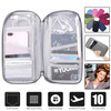 Travel Passport Wallet 12Cells Ticket ID Credit Card Holder Water Repellent Documents Phone Organizer