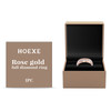 Hoexe Rose Gold Ring Ladies Light Luxury Rose Gold Jewelry Ring Delicate Everything With Niche Ring