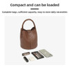Simple niche woven pattern handbag bucket bag women's bag tide 2025 new senior sense shoulder bag crossbody bag