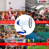 5 Core Megaphone Bull Horn 30W Loud Speaker 800 Yards Range Rechargeable Portable USB Bullhorn w Recording Volume Control Siren Noise Maker for Kids and Adults for Cheerleading Football Safety Drills