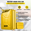 VEVOR Jerry Fuel Can, 5.3 Gallon / 20 L Portable Jerry Gas Can with Flexible Spout System, Rustproof and Heat-resistant Steel Fuel Tank for Cars Trucks Equipment, Yellow