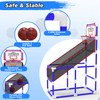 Kids' Basketball Game Set with 2 Balls Adjustable Height Basketball Hoop Arcade Game Indoor Outdoor Toys for Boys Girls Aged 3-12