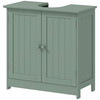 HOMCOM Bathroom Vanity Cabinet, Under Sink Bathroom Cabinet with 2 Doors and Adjustable Shelf, Dark Green