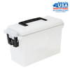 (2 pack) Frost Locking and Stacking Utility and Tool Box, Durable Plastic 11.5" x 5.06" x 7.25"