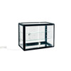 Tempered Glass Top Display Cabinet with Sliding Glass Door and Lock, Standard Aluminum Frame, Display Cabinet with Sliding Glass Door, Lock and LED