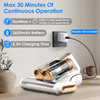 1Pc Mattress Vacuum Cleaner 16Kpa Bed Vacuum Cleaner Handheld Vacuums with Ultrasonic & UVC Light 18000 RPM Brushroll Rotation Dual Dust Bins Washable Filters for Bed Pillows Cribs Sofa