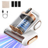 1Pc Mattress Vacuum Cleaner 16Kpa Bed Vacuum Cleaner Handheld Vacuums with Ultrasonic & UVC Light 18000 RPM Brushroll Rotation Dual Dust Bins Washable Filters for Bed Pillows Cribs Sofa