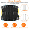 Back Support Brace Breathable Mesh Lumbar Support Belt Adjustable Lower Back Brace with Stays and Springs for Pain Relief for Men Women