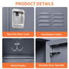 6 Door 72"H Metal Lockers With Lock for Employees,Storage Locker Cabinet for Home Gym Office School Garage,Gray