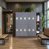 6 Door 72"H Metal Lockers With Lock for Employees,Storage Locker Cabinet for Home Gym Office School Garage,Gray