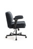 Criss Cross Chair with Wheels and Flip Arms-Comfy Fabric Cross Legged Office Chair with Thick Cushion&Wide Seat, Adjustable Swivel Desk Chair for Home Office, Apartment, Bedroom
