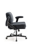 Criss Cross Chair with Wheels and Flip Arms-Comfy Fabric Cross Legged Office Chair with Thick Cushion&Wide Seat, Adjustable Swivel Desk Chair for Home Office, Apartment, Bedroom