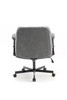 Criss Cross Chair with Wheels and Flip Arms-Comfy Fabric Cross Legged Office Chair with Thick Cushion&Wide Seat, Adjustable Swivel Desk Chair for Home Office, Apartment, Bedroom