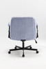 Criss Cross Chair with Wheels and Flip Arms-Comfy Fabric Cross Legged Office Chair with Thick Cushion&Wide Seat, Adjustable Swivel Desk Chair for Home Office, Apartment, Bedroom