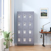 12 Door 72"H Metal Lockers With Lock for Employees,Storage Locker Cabinet for Home Gym Office School Garage,Gray