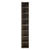 8-Tier Media Tower Rack, CD DVD Slim Storage Cabinet with Adjustable Shelves, Tall Narrow Bookcase Display Bookshelf for Home Office,Multi-functional double-decker bookcase