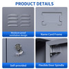 15 Door 72"H Metal Lockers With Lock for Employees,Storage Locker Cabinet for Home Gym Office School Garage,Easy Assembly,Gray