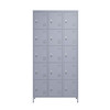 15 Door 72"H Metal Lockers With Lock for Employees,Storage Locker Cabinet for Home Gym Office School Garage,Easy Assembly,Gray
