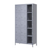 15 Door 72"H Metal Lockers With Lock for Employees,Storage Locker Cabinet for Home Gym Office School Garage,Easy Assembly,Gray