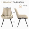 2-piece or 4-piece dining chair sets, suitable for use in dining rooms, living rooms and offices