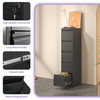5 Drawer Metal Vertical File Cabinet with Lock Office Home Steel Vertical File Cabinet for A4 Legal/Letter Size