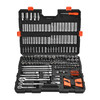 Socket Set, 225 Pieces, 3/8 & 1/4 & 1/2 inch Drive Socket and Ratchet Set, SAE and Metric, Deep and Shallow, Mechanic Tool Kit with Bits, Accessories, Storage Case, CR-V Alloy Steel, for Repair
