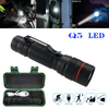 2 Pack USB Rechargeable LED Flashlight Adjustable Focus 3-Modes Outdoor Mini Flashlight W/ USB Cable+Mini Box
