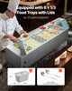 VEVOR Commercial Food Warmer, 1500W Electric Stainless Steel Steam Food Warmer with Glass Cover, 6 x 1/3 Size Pans Buffet Bain Marie with Soup & Perforated Ladles, for Catering, Restaurant & Party