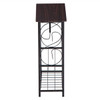 (37 x 20 x 55)cm Multifunctional Bathroom Table, Interior Side Table Tissue Magazine Rack Dark Brown