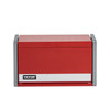 Tool Box 8.6-inch Portable Metal Tool Box 3 Drawers Tool Organizer Red