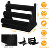 3-Tier Velvet Jewelry Stand Removable Bracelet Holder Watch Jewelry Bangle Display Rack