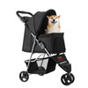 Pet Stroller Foldable 3 Wheels Dog Stroller with Brake up to 35lbs Travel Camp