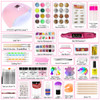 LIMEGIRL Acrylic Nail Set for Beginners Everything Nail Set U V Lights and Grinders Professional Acrylic Powder Glitter Decoration Nail Art Starter Set Gifts for Ladies
