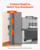 Retractable Baby Gate, Extends to 56.3 inch Wide, 31.3 inch Tall, with Security Lock, Easy to Use, Walk Through Without Tripping, Mesh Dog Gate for Stairs, Hallways, Indoor/Outdoor, Gray Retractable Baby Gate, Extends to 56.3 inch Wide, 31.3 inch Tall, with Security Lock, Easy to Use, Walk Through Without Tripping, Mesh Dog Gate for Stairs, Hallways, Indoor/Outdoor, Gray
