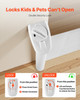 Retractable Baby Gate, Extends to 72.8 inch Wide, 31.3 inch Tall, with Security Lock, Easy to Use, Walk Through Without Tripping, Mesh Dog Gate for Stairs, Hallways, Indoor/Outdoor, White Retractable Baby Gate, Extends to 72.8 inch Wide, 31.3 inch Tall, with Security Lock, Easy to Use, Walk Through Without Tripping, Mesh Dog Gate for Stairs, Hallways, Indoor/Outdoor, White