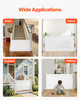 Retractable Baby Gate, Extends to 72.8 inch Wide, 31.3 inch Tall, with Security Lock, Easy to Use, Walk Through Without Tripping, Mesh Dog Gate for Stairs, Hallways, Indoor/Outdoor, White Retractable Baby Gate, Extends to 72.8 inch Wide, 31.3 inch Tall, with Security Lock, Easy to Use, Walk Through Without Tripping, Mesh Dog Gate for Stairs, Hallways, Indoor/Outdoor, White