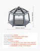 VEVOR Baby Playpen, Pop Up Toddler Playpen with Canopy, Indoor & Outdoor Portable Play Yard for Babies Toddlers with UPF 50+ Sunshades & Travel Bag for Home Park Beach, Foldable and Lightweight