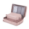 20"/24"/28" 3 pcs/set in ABS Spinner Wheel Luggage, Carry on Suitcase, with Cup Holder & USB Port & Phone Holder (Pink)