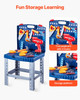 Kids Workbench 56 pcs Tool Bench with Realistic Tools and Electric Drill