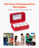 First Aid Kit 500 Pieces Large Survival Bag Emergency Medical Supplies Home Car