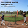 VEVOR 7x7 ft Baseball Softball Practice Net, Portable Baseball Training Net for Hitting Batting Catching Pitching, Backstop Baseball Equipment Training Aids with Carry Bag and Strike Zone