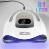 SUN X23MAX 81LED UV Lamp for Nails Drying Quick Curing All Gel Nail Polish Professional Powerful UV Light Dryer Manicure Salon