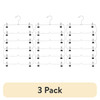 (3 pack) 6-Tier Pant & Skirt Hanger, Heavy Duty Chrome Metal, Space Saving, 1 Count