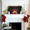 Christmas Decor Red Truck Christmas Wooden Box Signs Buffalo Plaid Christmas Decorations Christmas Decor for Home Office Bedroom Fireplace Car Tiered Tray Decor Christmas Gifts for Women 5x5