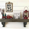 Christmas Decor Red Truck Christmas Wooden Box Signs Buffalo Plaid Christmas Decorations Christmas Decor for Home Office Bedroom Fireplace Car Tiered Tray Decor Christmas Gifts for Women 5x5
